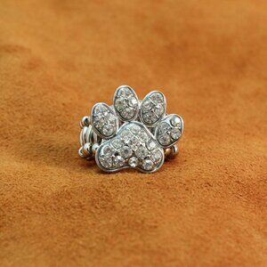 5/$20 Crystal Paw Print Ring